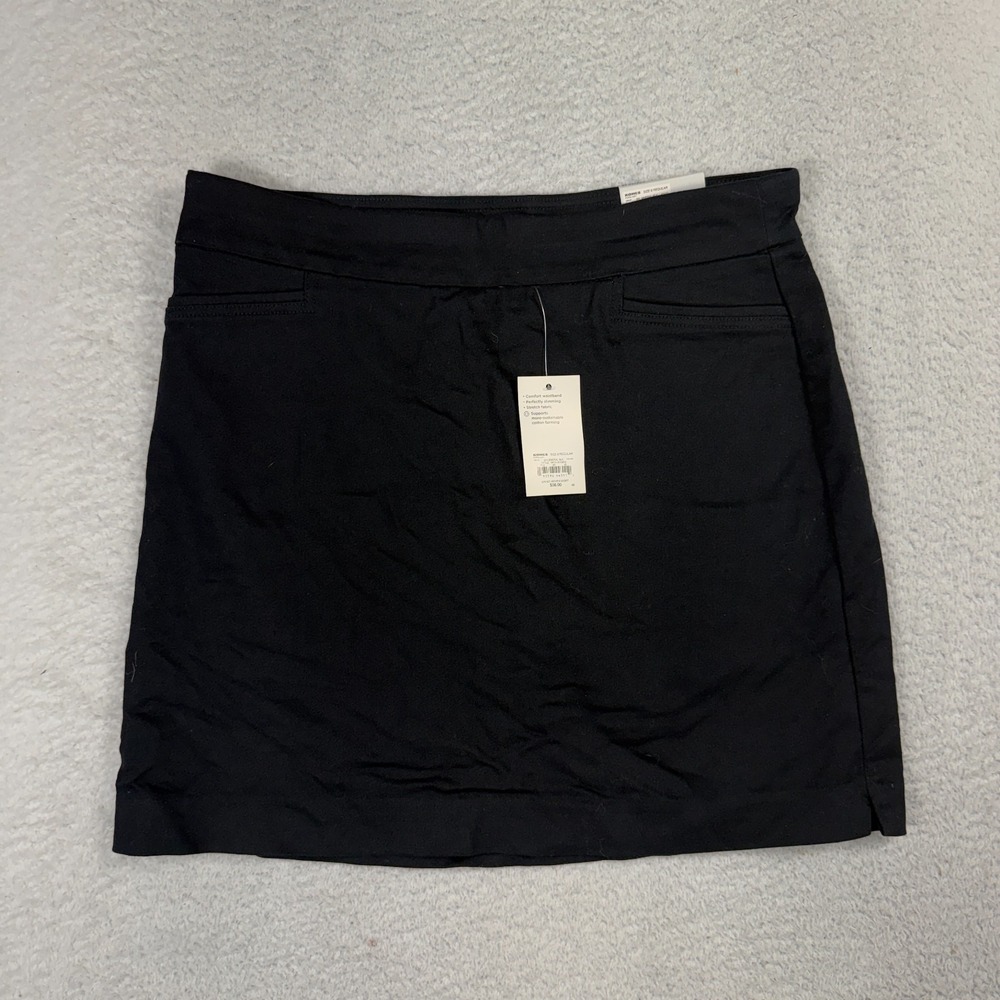 Croft & Barrow Women’s The Effortless Stretch Skort Black Denim Sz 8 Reg (W31.5)
